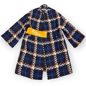 Sibyl of No. 17 Wool Blend Luxury Designer Streetwear Long Knit Coat - Medium